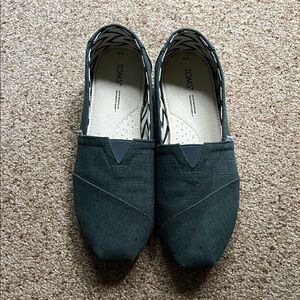 TOMS Alpargata Women's Dark Green Slip-On Loafers